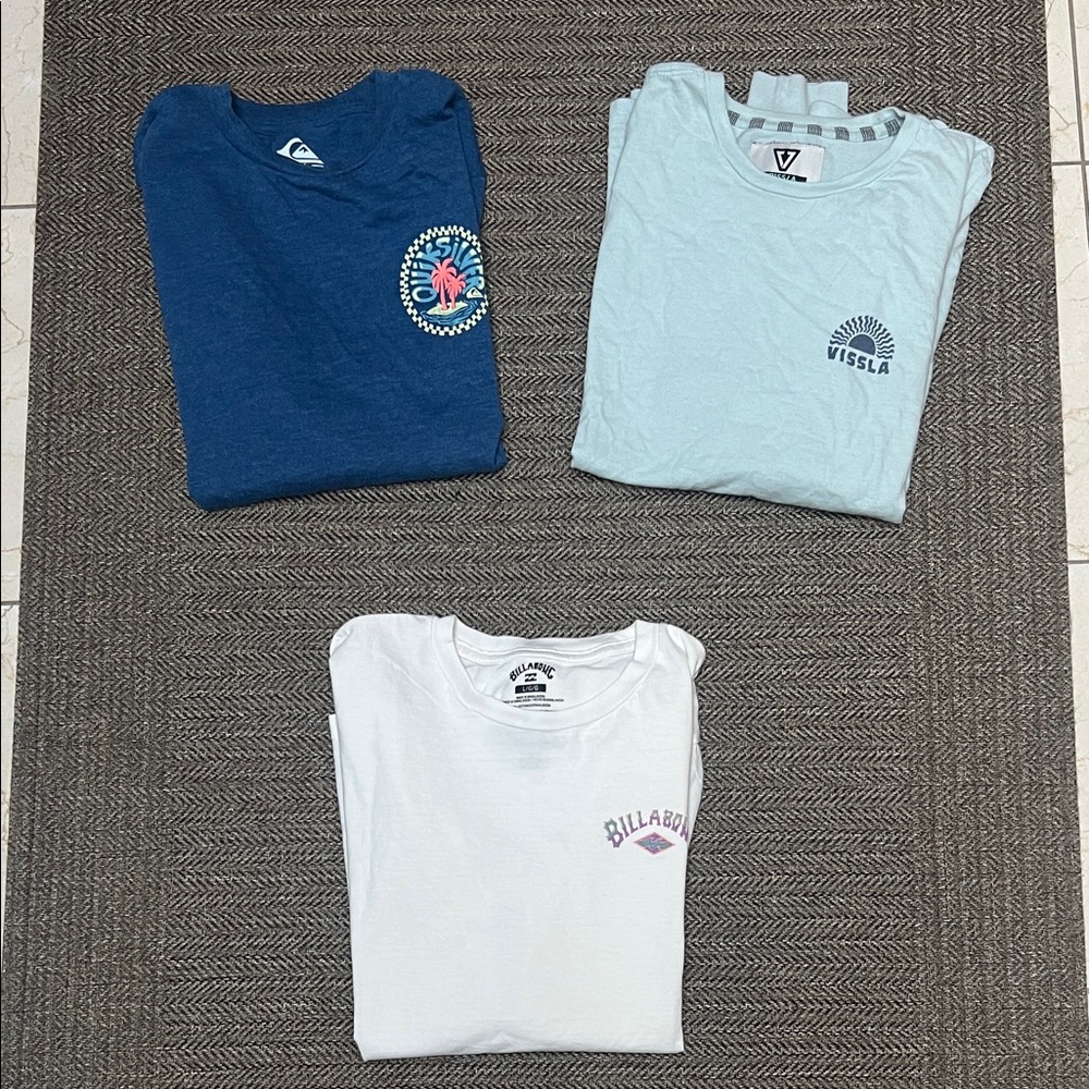Surfer Boys' Long-Sleeve Tee Pack - Royal, Light Blue, White